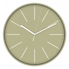 Slim frame plastic wall clock