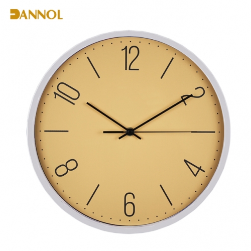 Slim frame plastic wall clock