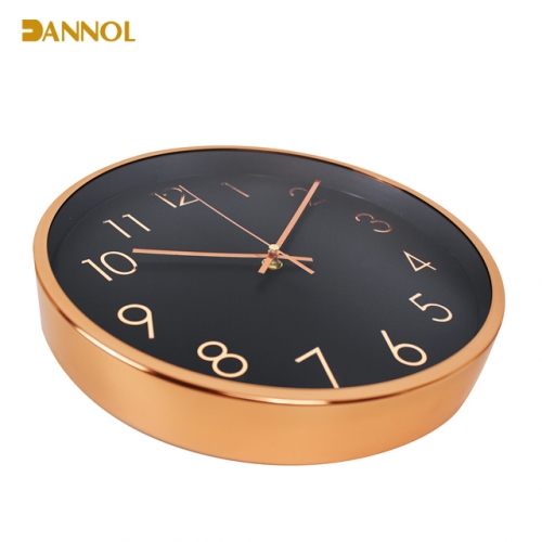 Rose Gold Metal wall clock