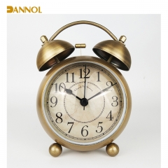 Domed Glass Lens Metal Alarm Clock