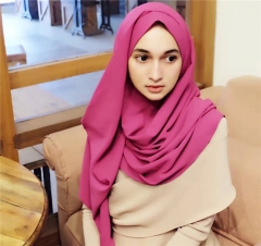 Long chiffon hijab 54 colors square scarf-TJ0306