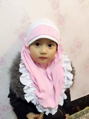 Polyester kid hijab 8 colors in stock-TJ2999
