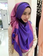 Colorful chiffon 5 colors long scarf hijab-TJ3011