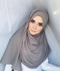 Long chiffon hijab 54 colors square scarf-TJ0306