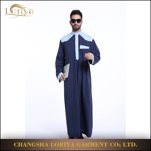 Handsome men wear islamic kaftan thobe jubah dubai abayaLR803,MEN ABAYA