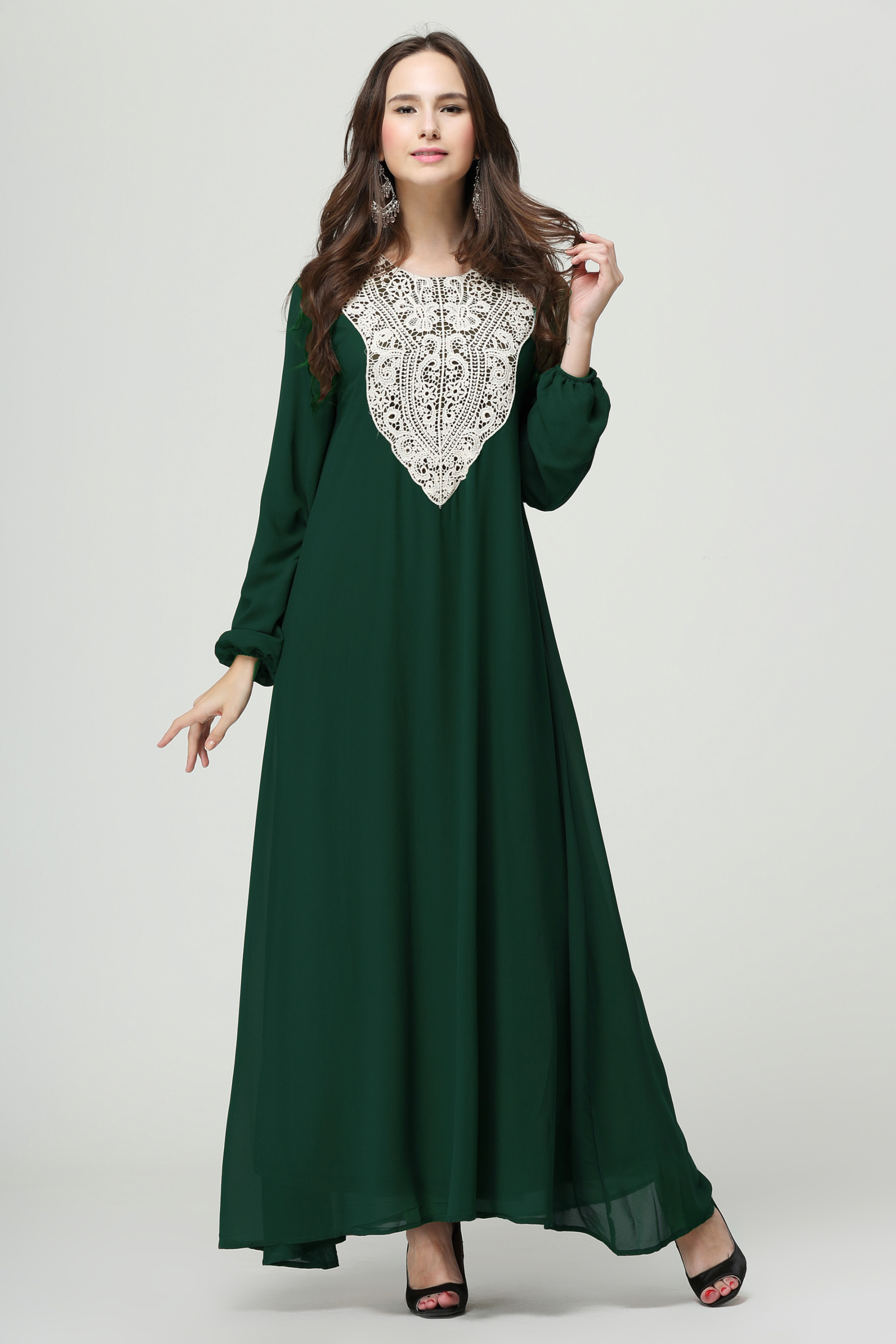 Hot Selling Islamic Women Wear Muslim Abaya Maxi Dress Ms002 Dresses