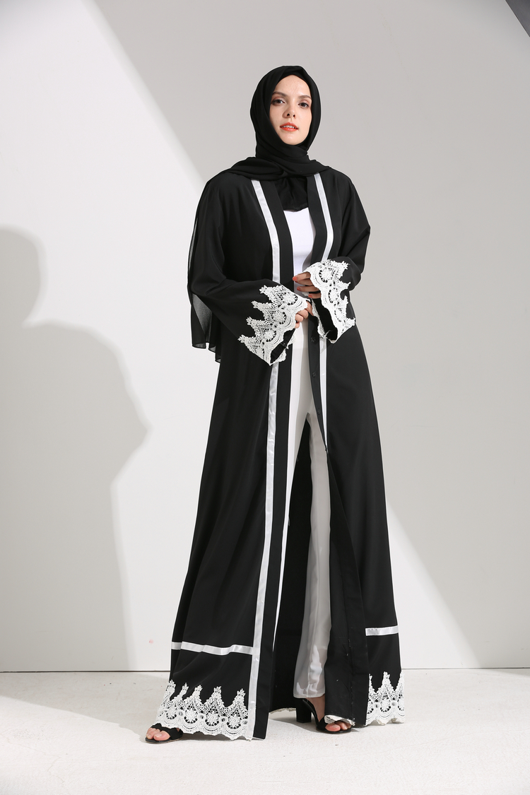 black open abaya