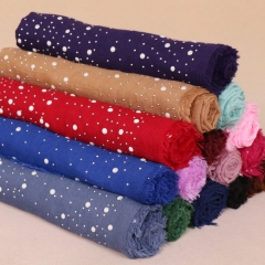 hot selling cotton with pearl hijab TJ0336