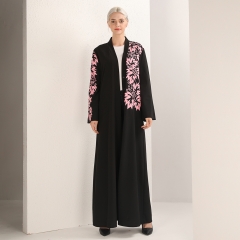 soft crepe muslim long abaya LR200