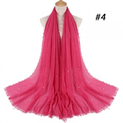 55 colors Cotton Fabric Hijab TJ0341