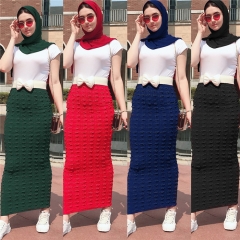 high-waisted pencil long skirt for Islamic women