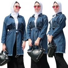 Women denim jackets long sleeve oversize casual outerwear