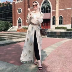 2020 new arriaval embroidery women abaya