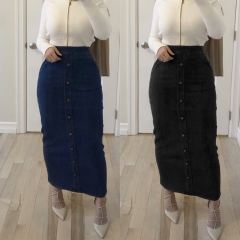 New fashion high quality Muslim Denim Skirt