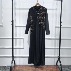 tassel open abaya-LR299