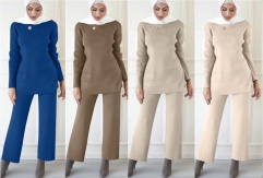 2020 muslim sweater and pants sets