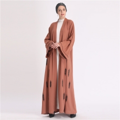 Dubai turkish muslim kimono open long abaya