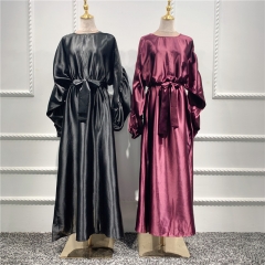 2020 Latest Luxury satin maxi dress with belt