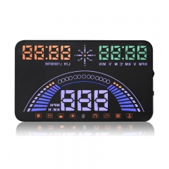 S7 Hot selling OBD+GPS HUD 5.8 Inch Multi-color Head Up Display