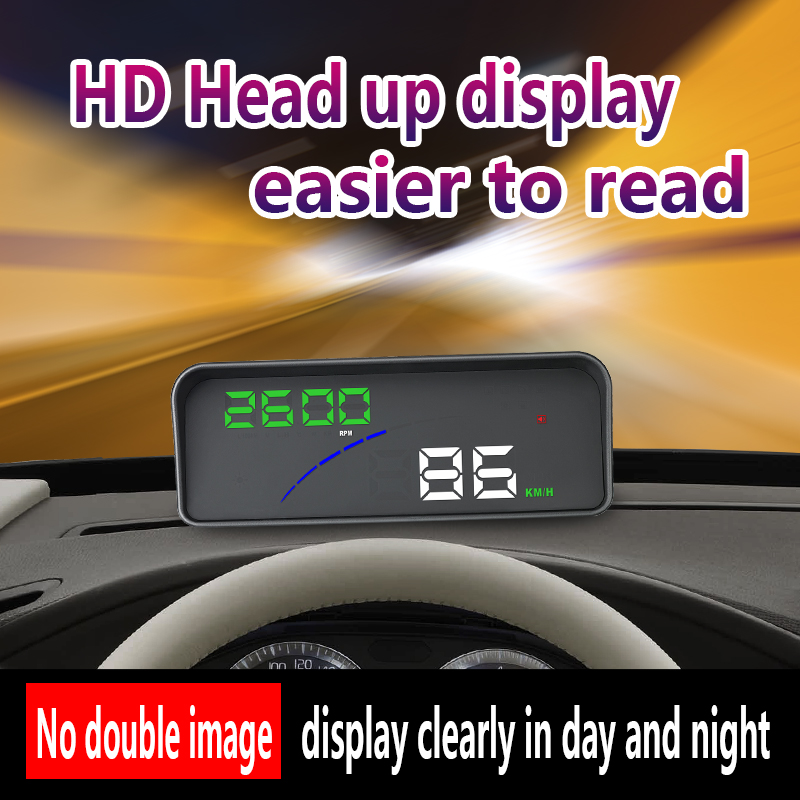 Latest P9 3.6 Inch OBD2 Car HUD Head Up Display