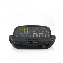 New C600 multi-color HD LED OBD2 car HUD heads-up display Big screen with adjustable reflection board more clear display multi-function
