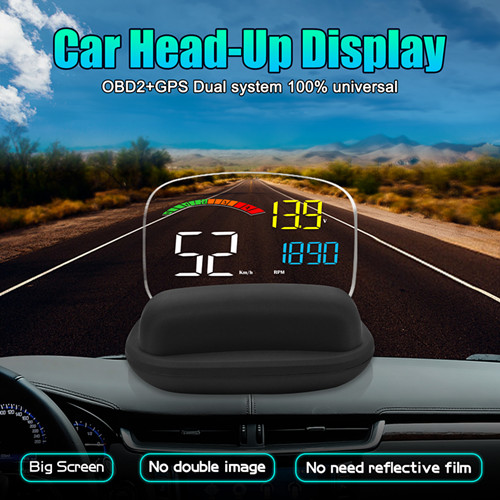 Latest C800 OBD+GPS HUD with big screen Multi-color car Head Up Display