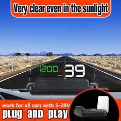 T900 GPS汽车抬头显示器带可调节反射板