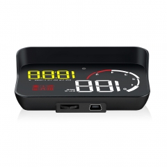 M10 Hot selling OBD2 HUD with glare shield 3.5 Inch Multi-color car Head Up Display