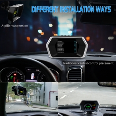 P17 Model Car OBD+GPS Diagnostic Gauge Digital Meter Head Up DIsplay HUD