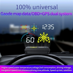 Q10 Navigation Heads Up Display 5.5 Inch LED Car HUD