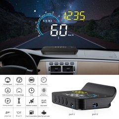 M12 OBD2+GPS双模式HUD抬头显示器