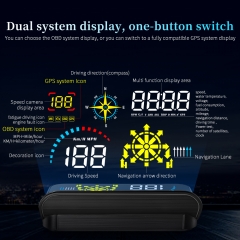 Q10 Navigation Heads Up Display 5.5 Inch LED Car HUD