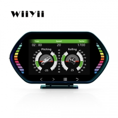 WiiYii F12 Car OBD2 GPS LCD Meter diagnostic tool HUD Racing Gauge Car obd2 Gauge