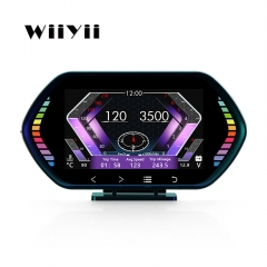 WiiYii F12 Car OBD2 GPS LCD Meter diagnostic tool HUD Racing Gauge Car obd2 Gauge