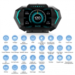 WiiYii P24 Car OBD&GPS&Slope Head Up Display