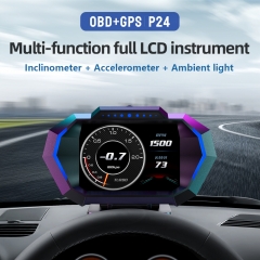 唯颖智能P24 OBD&GPS&Slope HUD汽车抬头显示器