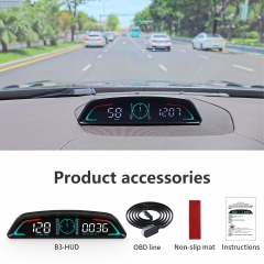 B3 OBD2 Speedometer Car HUD Head Up Display