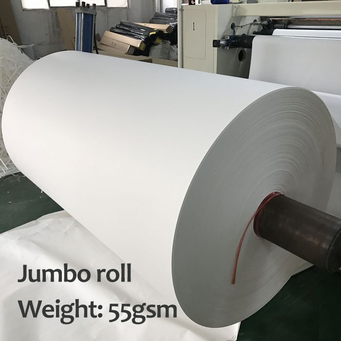 Dye sublimation transfer paper jumbo roll for MS/EFI printer