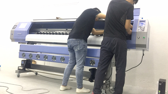 Installing The Heat Transfer Machine And Sublimation Printer For Clients