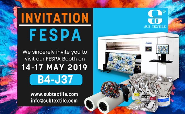 Subtextile equipo llegada FESPA Expo