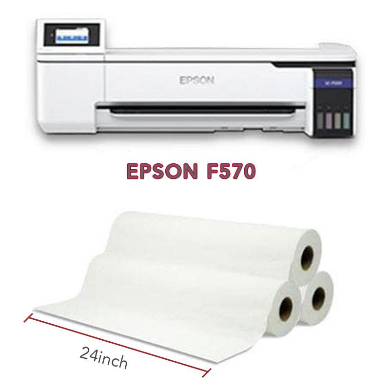 24" 100g Sublimation Paper Designed for Epson F570 Printer