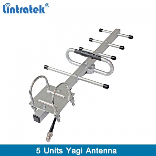 Lintratek outdoor 820-960MHz Yagi Antenna 5 dBi Gain for Mobile Signal Repeater
