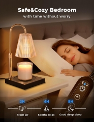 Golden Candle Warmer Lamp With Timer