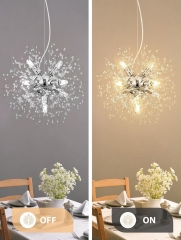 8-Light Modern Firework Shade Crystal Chandeliers