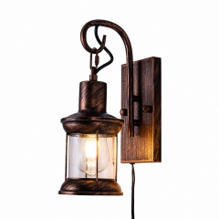Antique Bronze Finish Vintage Wall Sconce Lamp