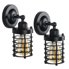 Antique Black Vintage Wall Light