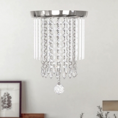 Crystal Rain-Drop Ceiling Light