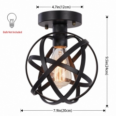 1-Lights Geometric Globe Ceiling Light