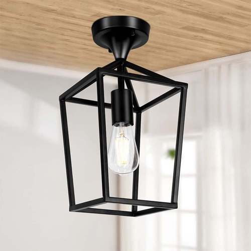1-Lights Geometric Lantern Ceiling Light