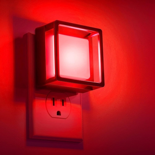 RED Color Square Shape LED Night Light